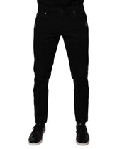 Dolce & Gabbana Black Crown White Lining Skinny Denim Jeans -   -  Dolce & Gabbana.